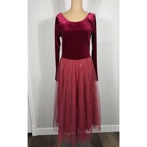NWT Elestory Velour Tulle Ballerina Dress Women’s Med
